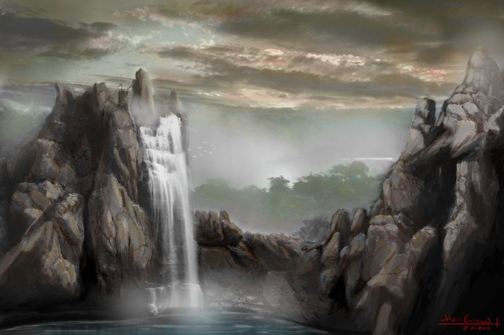 solitary_waterfall